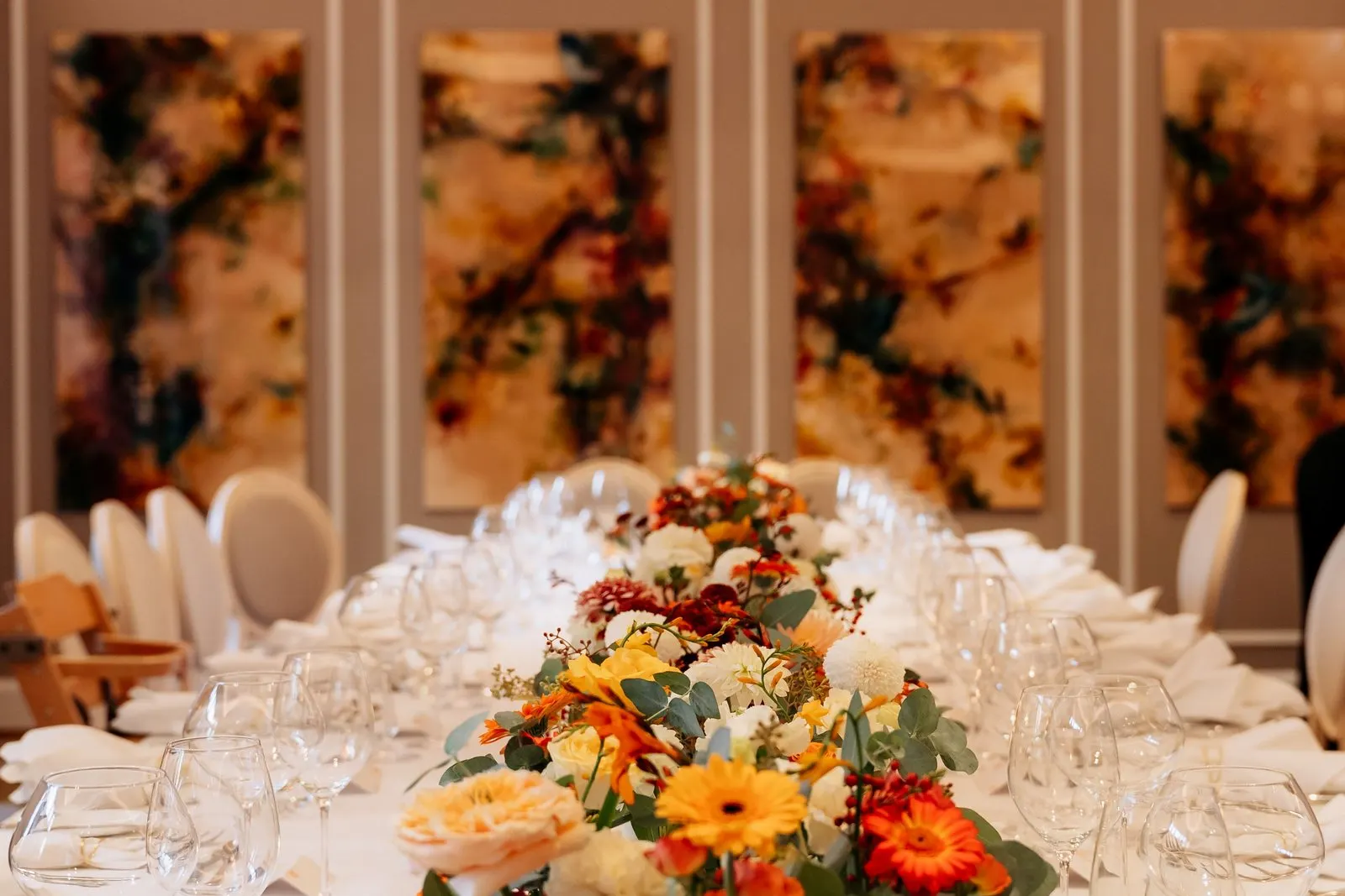 Styled wedding table